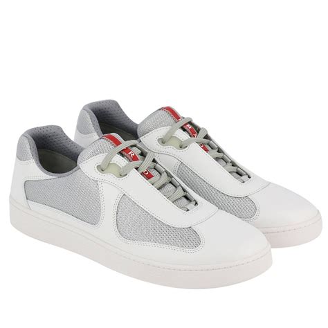 sneakers prada uomo bianche|prada men's sneakers.